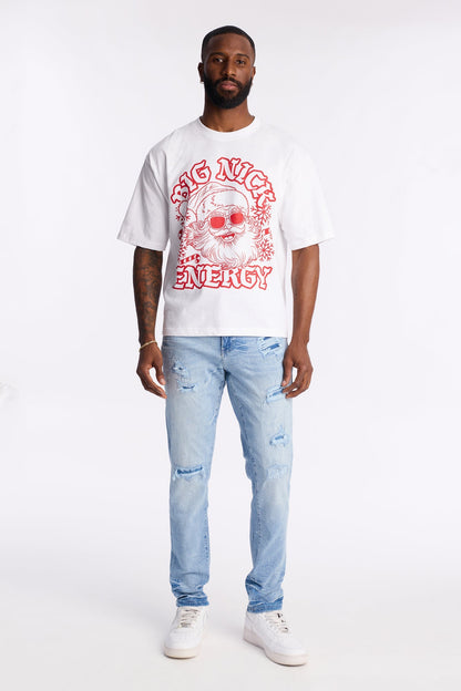 Skinny Distressed Thursday Jeans - Light Blue Wash - image 2