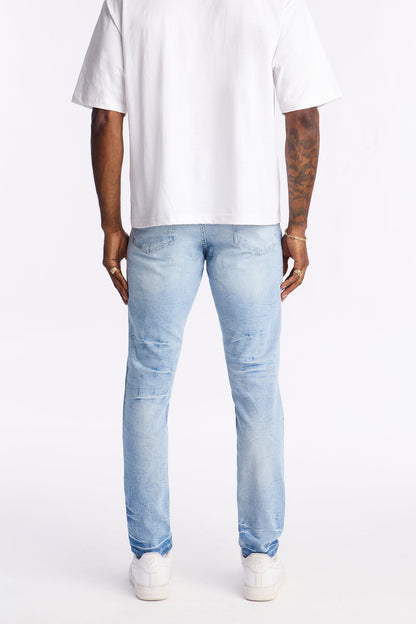 Skinny Distressed Thursday Jeans - Light Blue Wash - image 4
