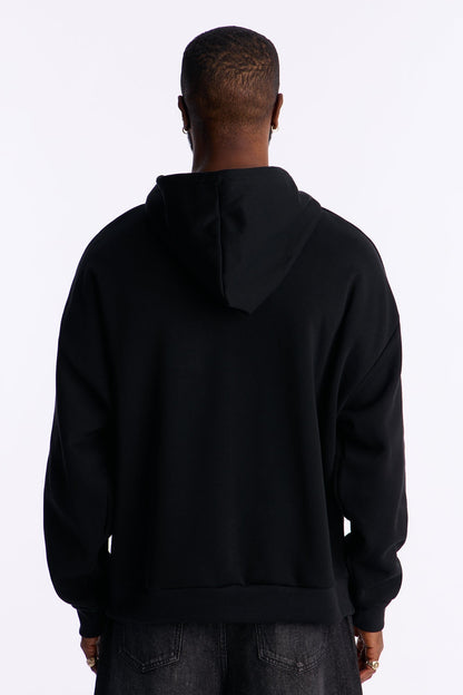 Always And Forever Rhinestone Oversized Hoodie - Black - image 3