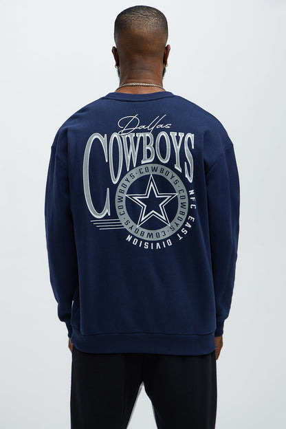 Cowboys Crew Neck Sweatshirt - Navy - image 1
