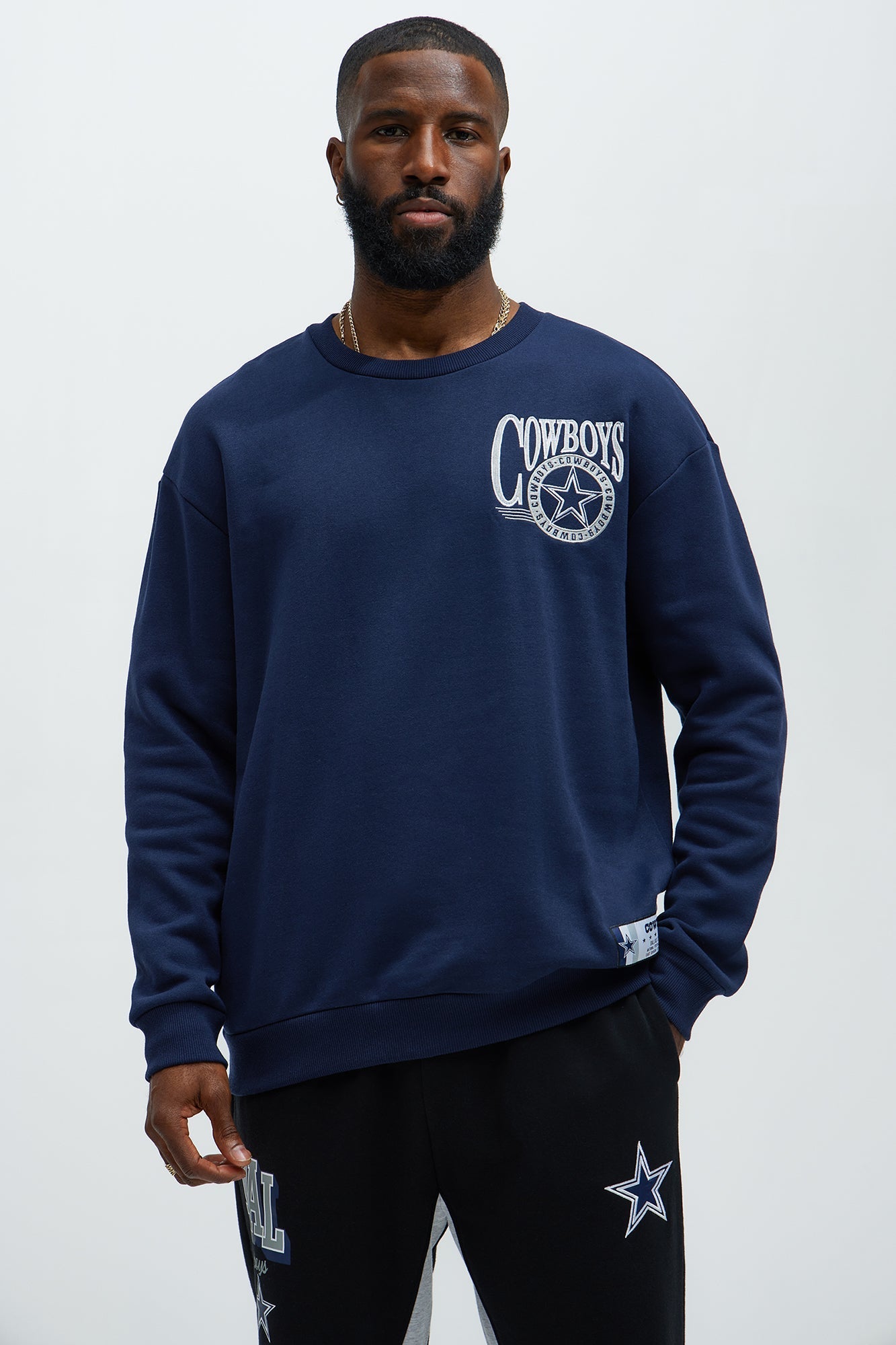 Cowboys Crew Neck Sweatshirt - Navy - image 2