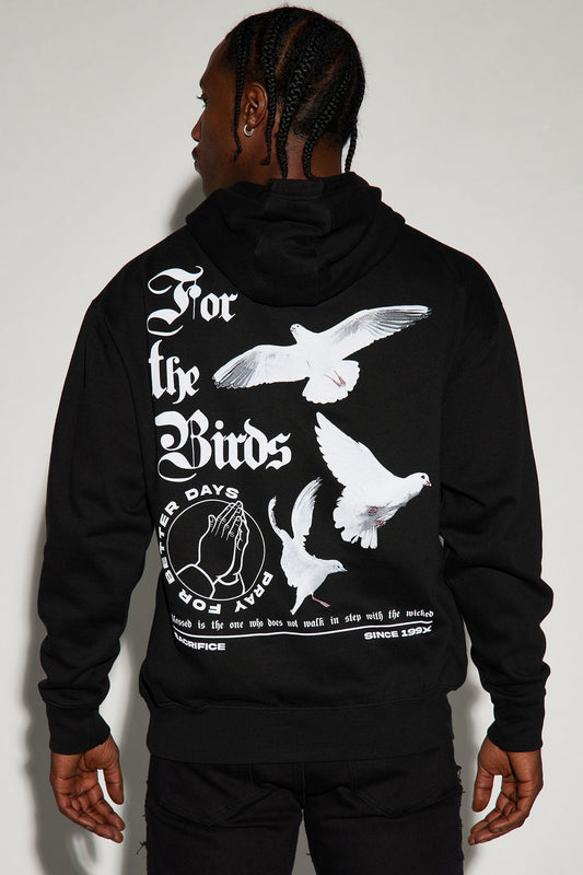 For The Birds Hoodie - Black - image 1