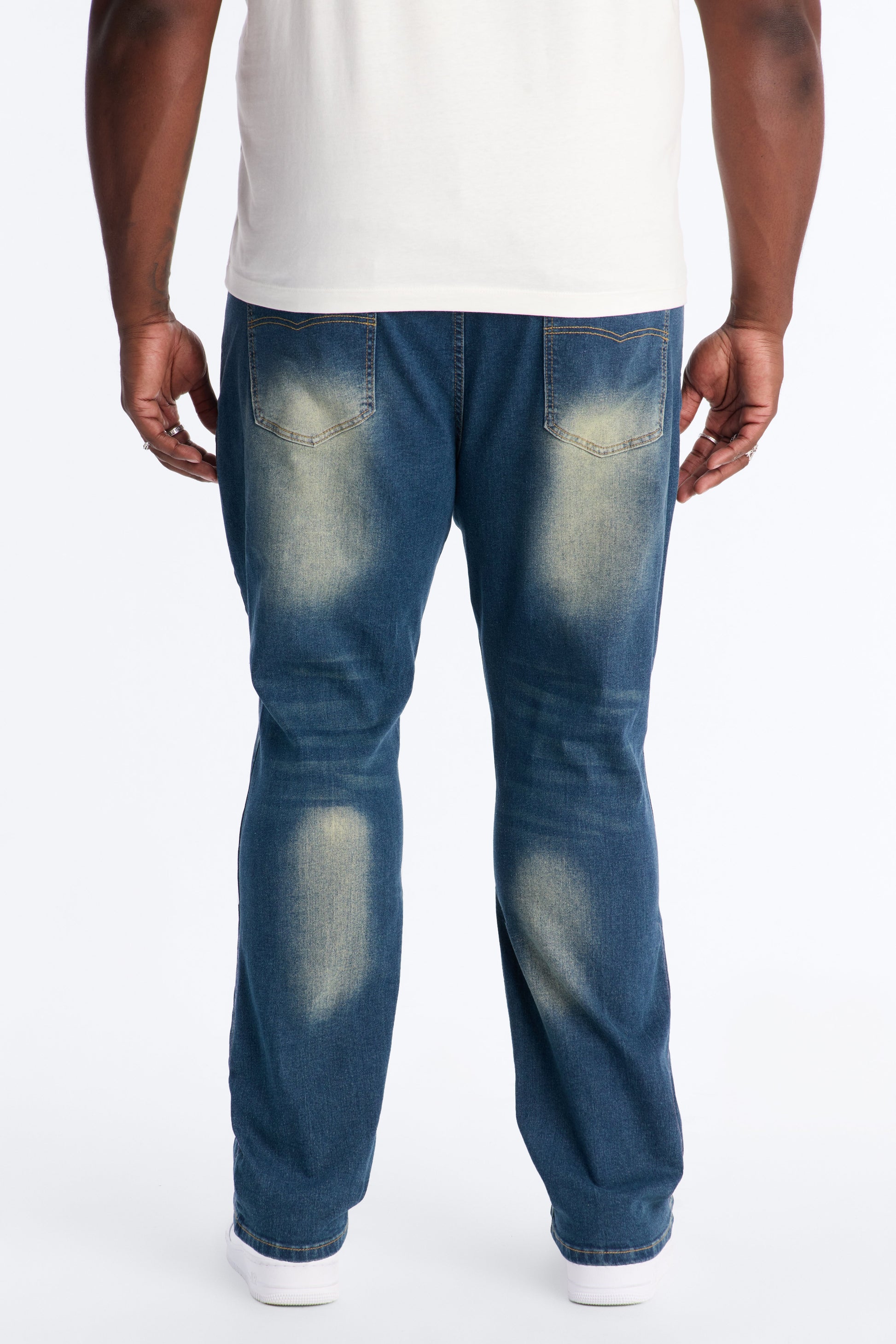 Destructed Apex Slim Jean - Dark Wash - image 3