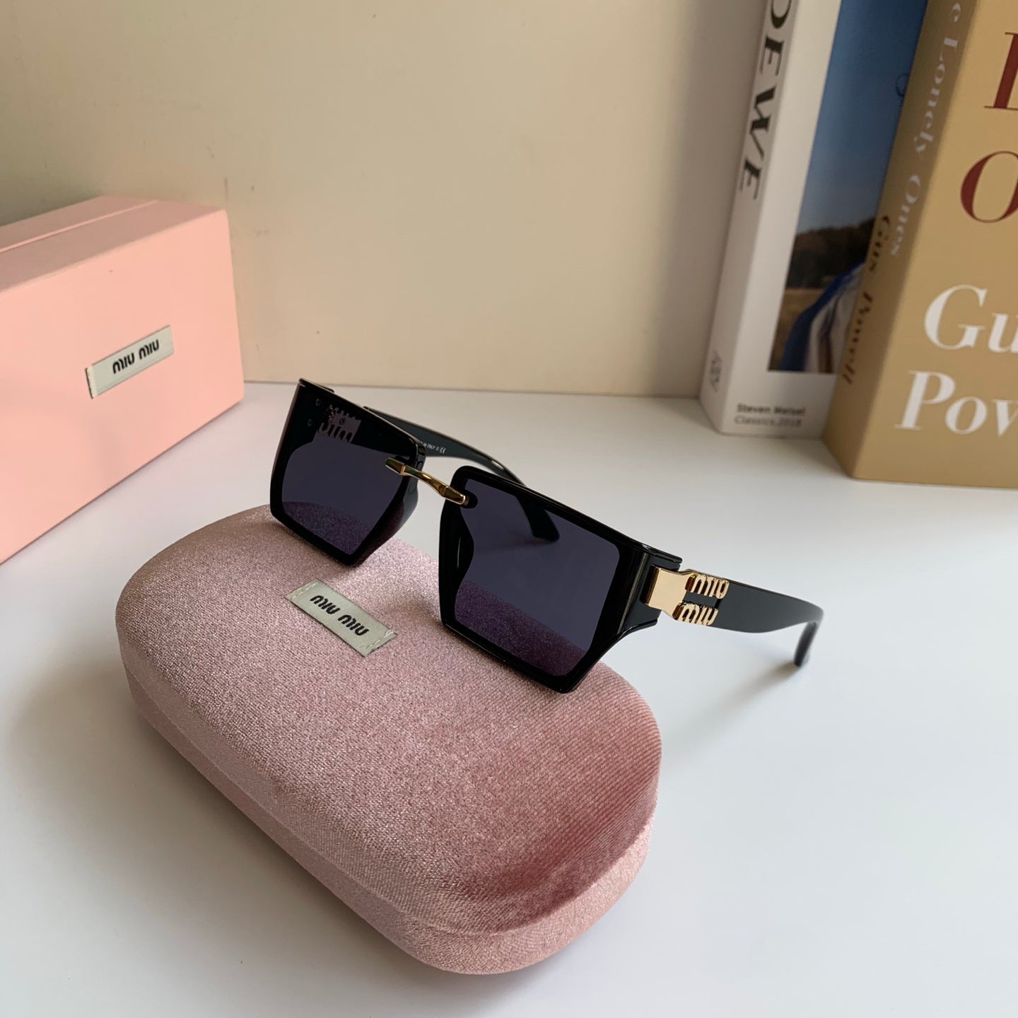 Miu Miu Square Acetate Glasses — 2026 Korean Fashion Eyewear