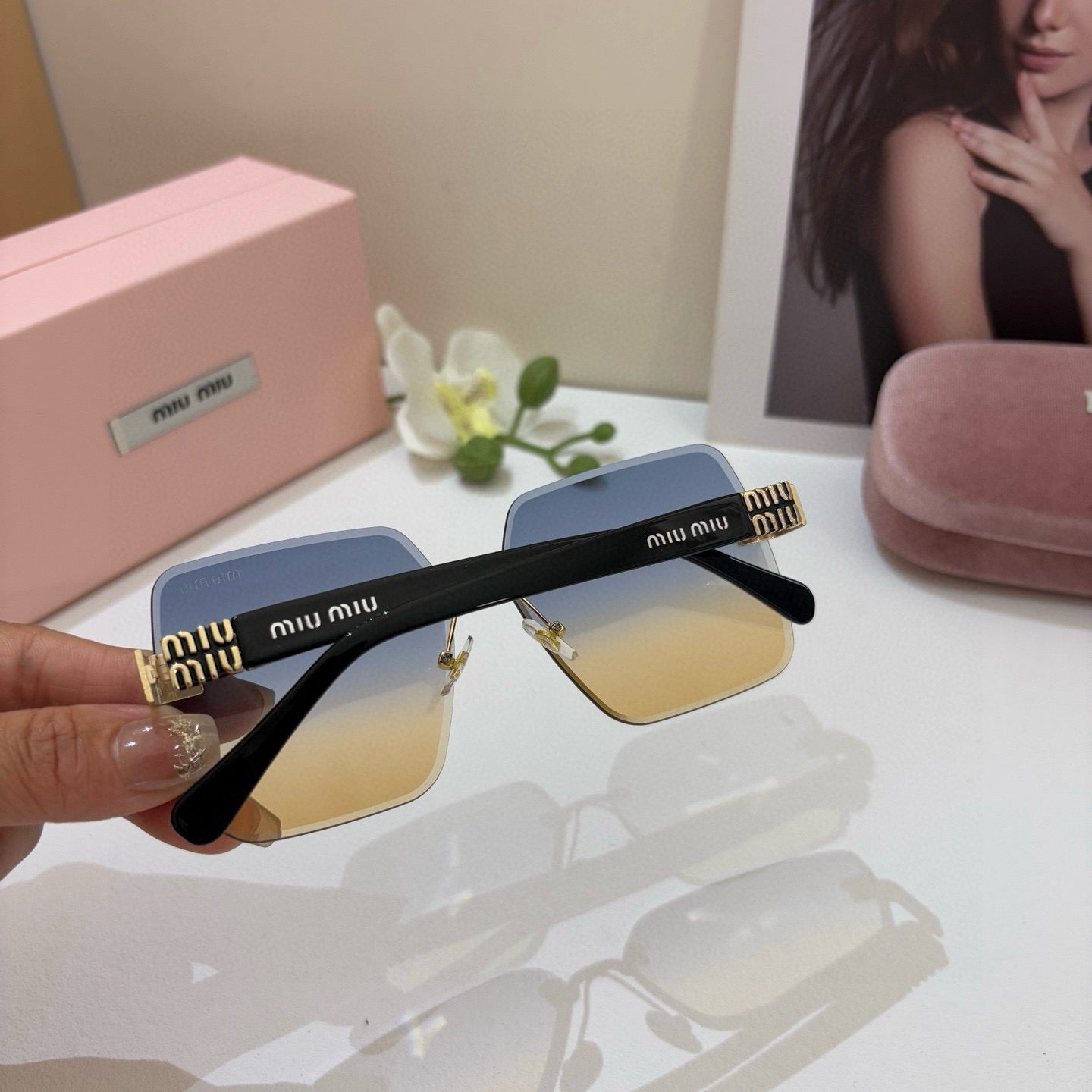 Miu Miu 2026 Acetate & Metal Square Frame Glasses