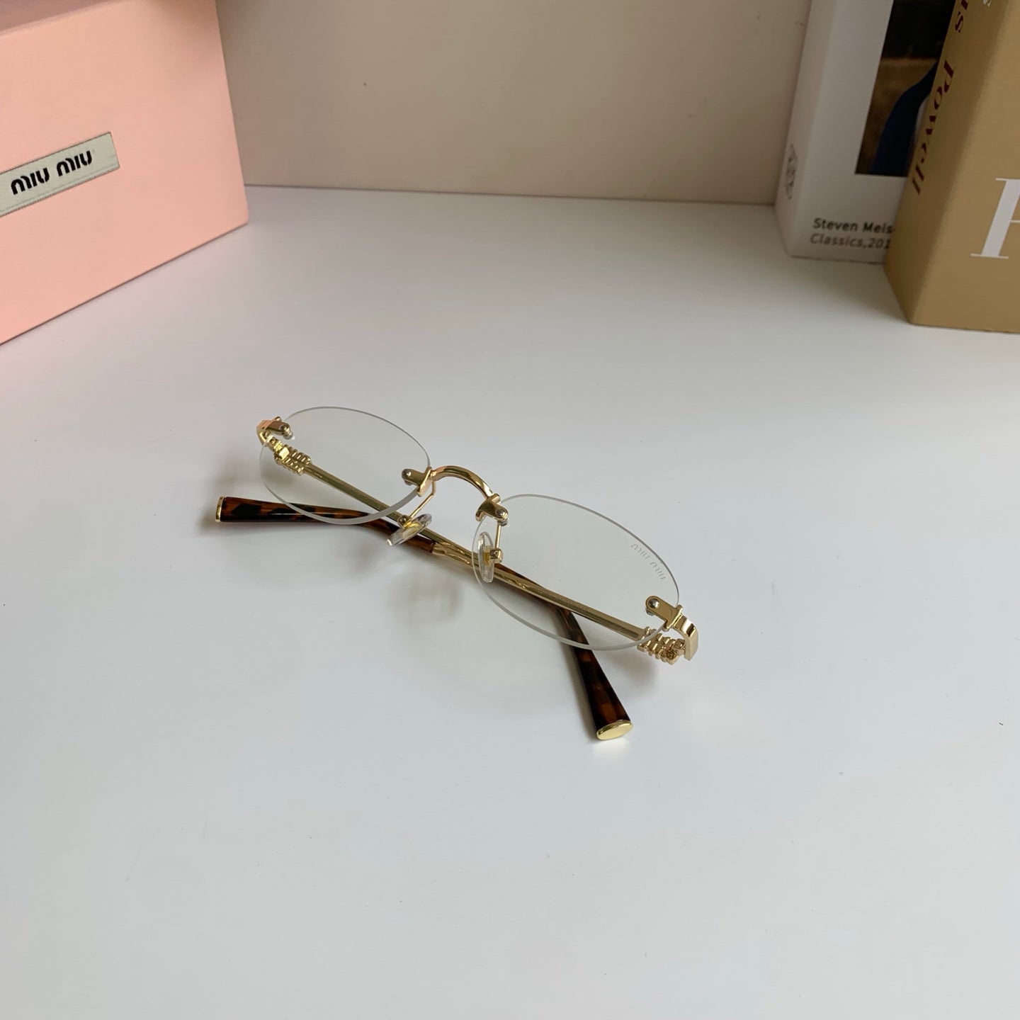 Miu Miu 2026 Oval Frame Glasses — Women's Minimalist Eyewear
