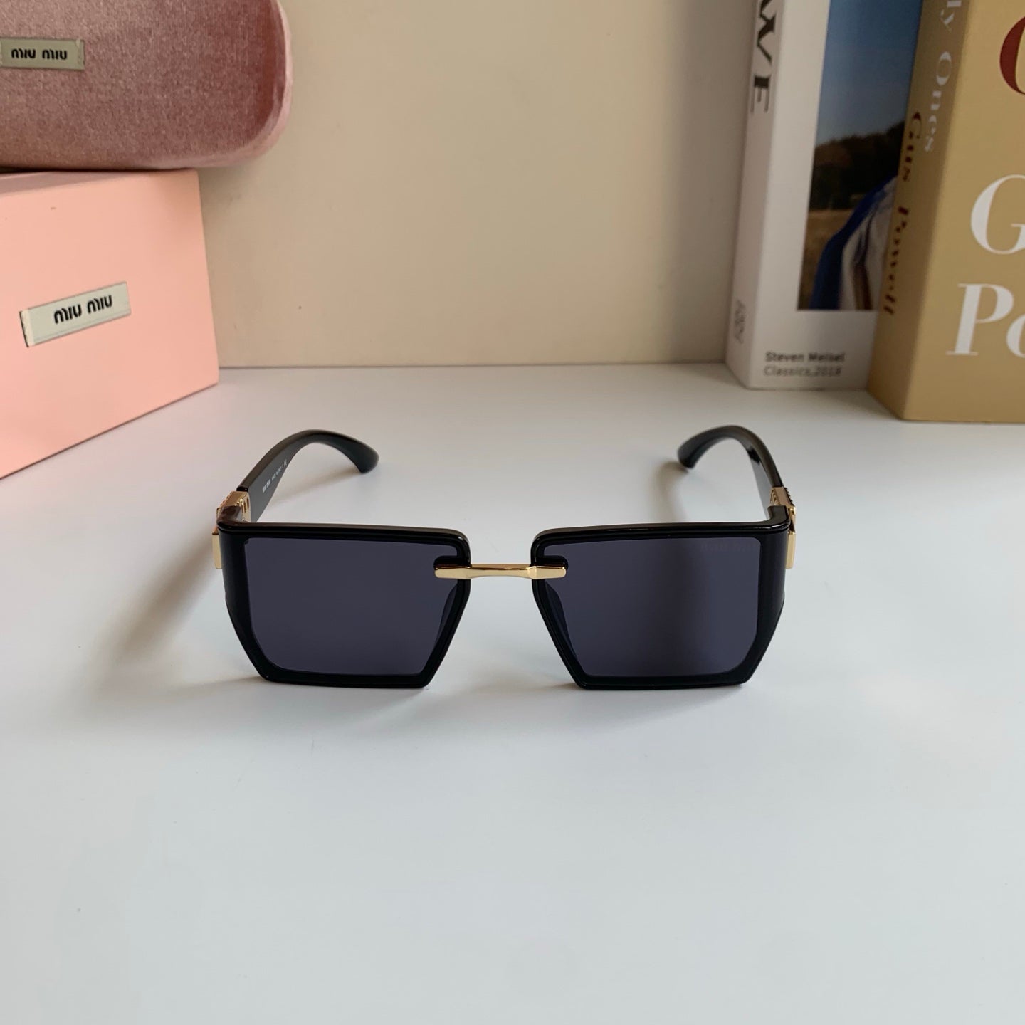 Miu Miu Square Acetate Glasses — 2026 Korean Fashion Eyewear