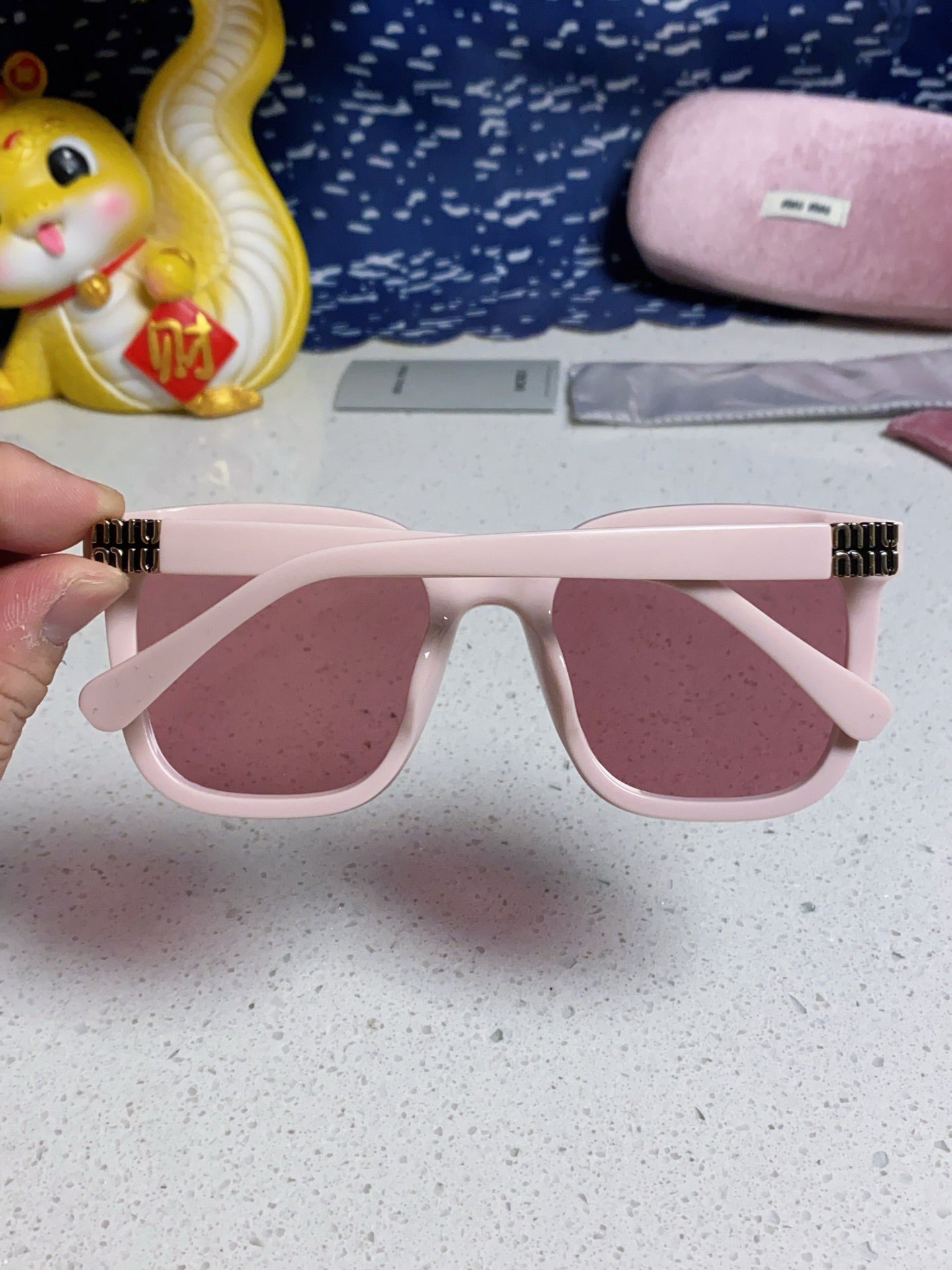 Miu Miu 2026 Acetate & Metal Square Frame Glasses — Women's Korean Style Eyewear