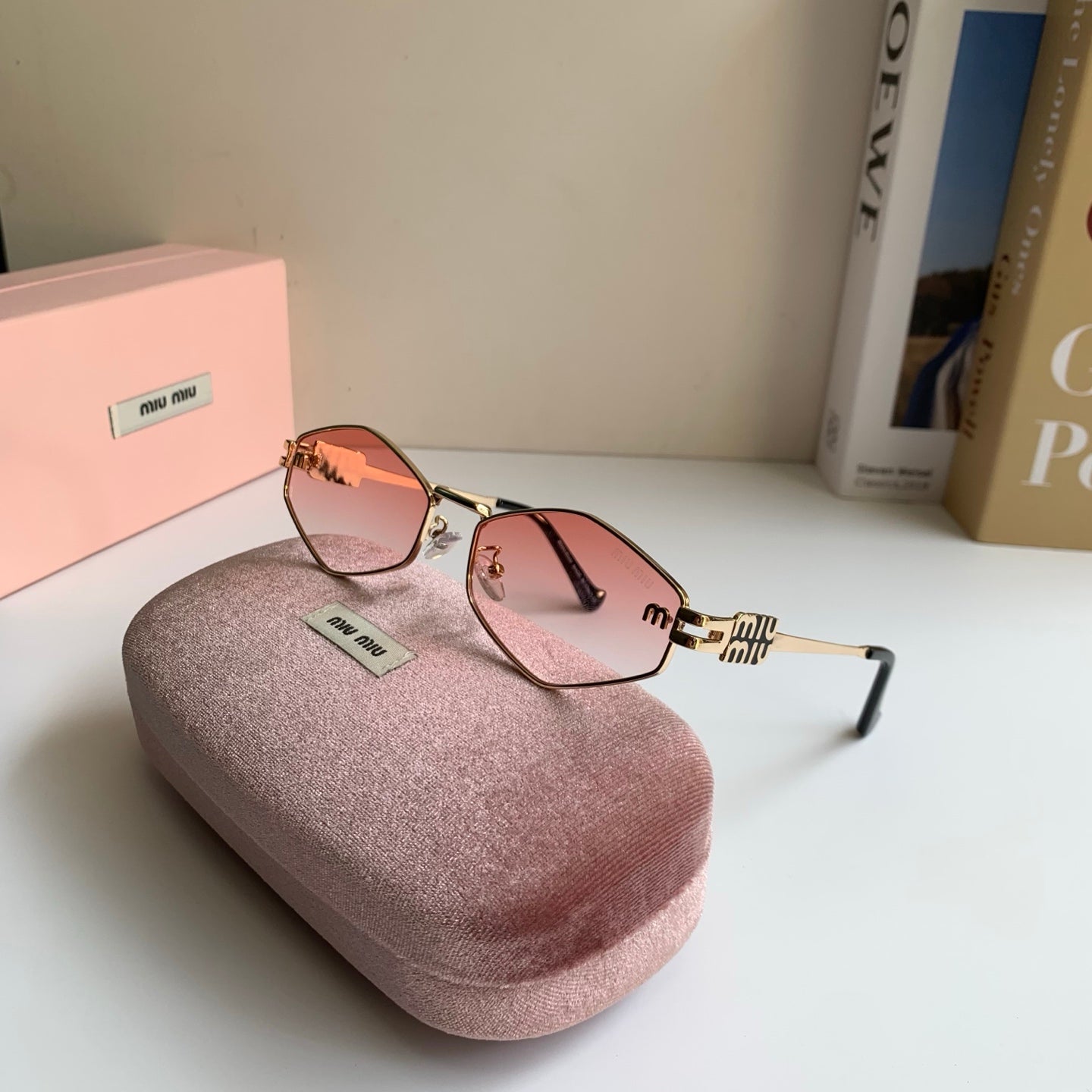 Miu Miu 2026 Acetate & Metal Oval Frame Glasses — Women's Korean Style Eyewear