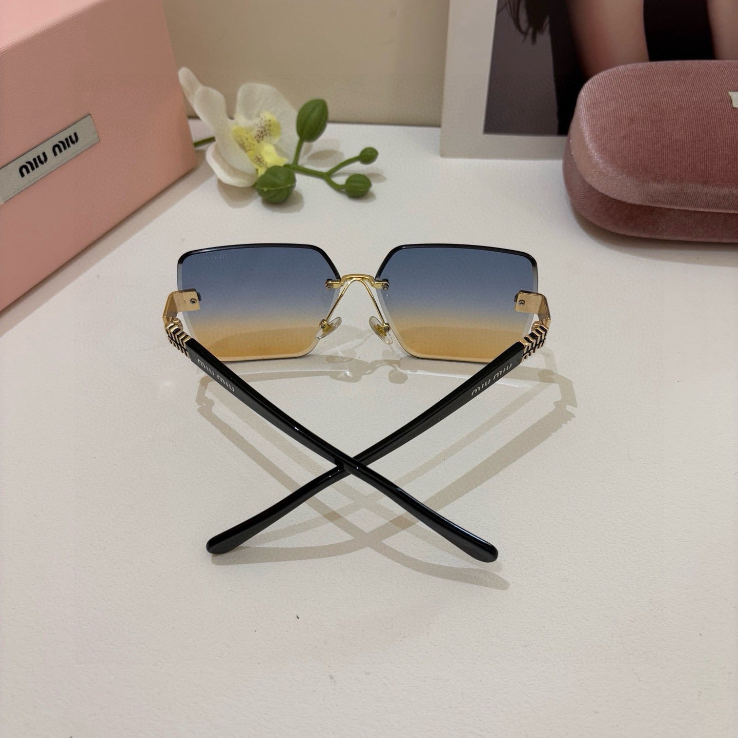 Miu Miu 2026 Acetate & Metal Square Frame Glasses