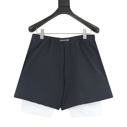 Balenciaga 6B Sports Faux Two-Piece Shorts