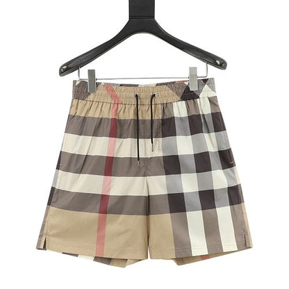 Burberry Check Drawstring Swim Shorts