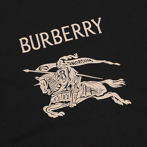 Burberry Equestrian Knight Gold Embroidered Tee
