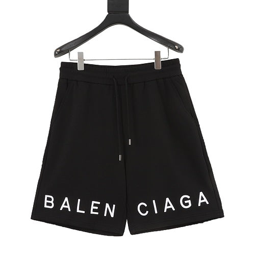 Balenciaga 3D Embroidered Logo Shorts