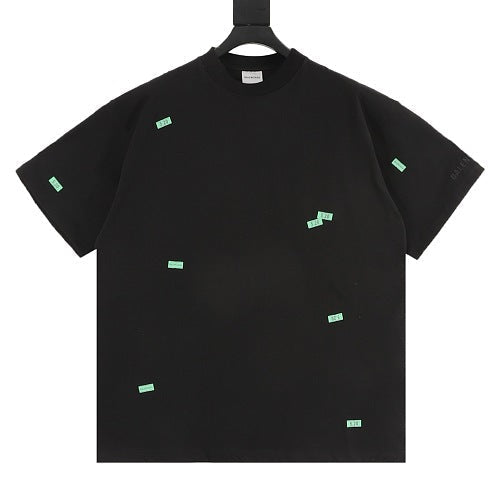 Balenciaga 26SS 520 Embroidered Label T-Shirt