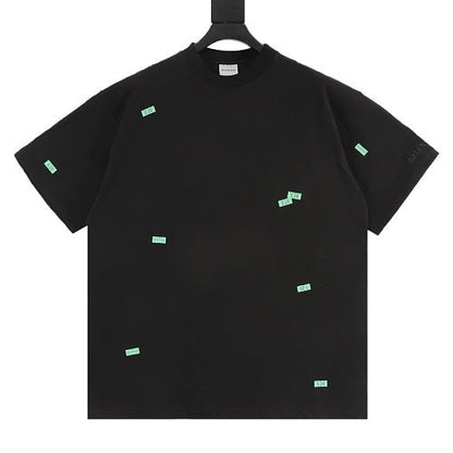 Balenciaga 26SS 520 Embroidered Label T-Shirt