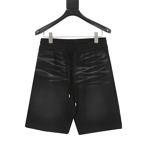 Balenciaga SS26 Embroidered Logo Washed Shorts