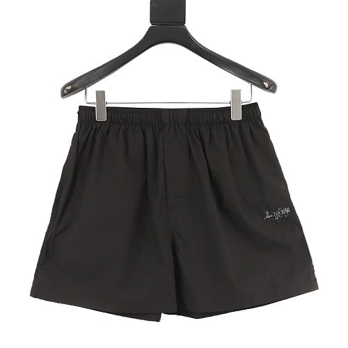 Balenciaga SS26 Gothic Logo Print Shorts