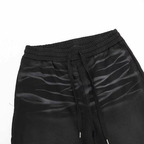 Balenciaga SS26 Embroidered Logo Washed Shorts