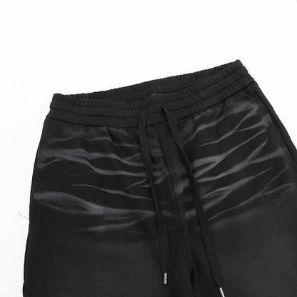 Balenciaga SS26 Embroidered Logo Washed Shorts