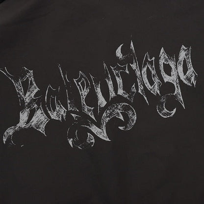 Balenciaga 26SS Gothic Letter Print Short-Sleeve Shirt
