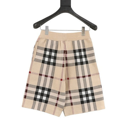 Burberry Oversized Check Knit Shorts