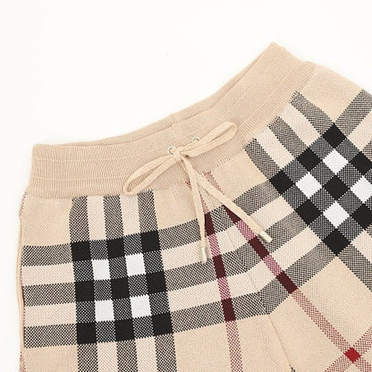 Burberry Oversized Check Knit Shorts