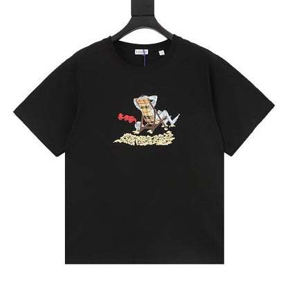 Burberry 26SS Lounging Bear Deck Chair Print Short-Sleeve Tee