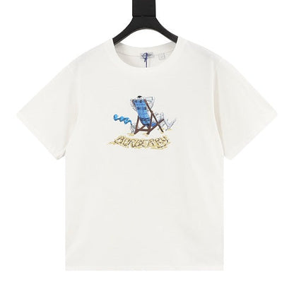 Burberry 26SS Lounging Bear Deck Chair Print Short-Sleeve Tee