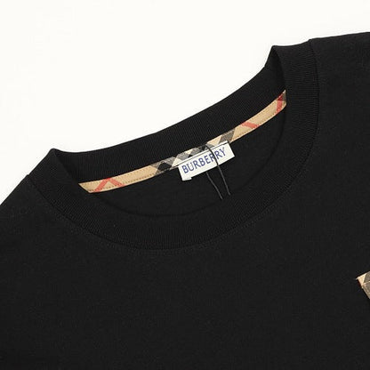 Burberry Equestrian Knight Check Flap Pocket T-Shirt