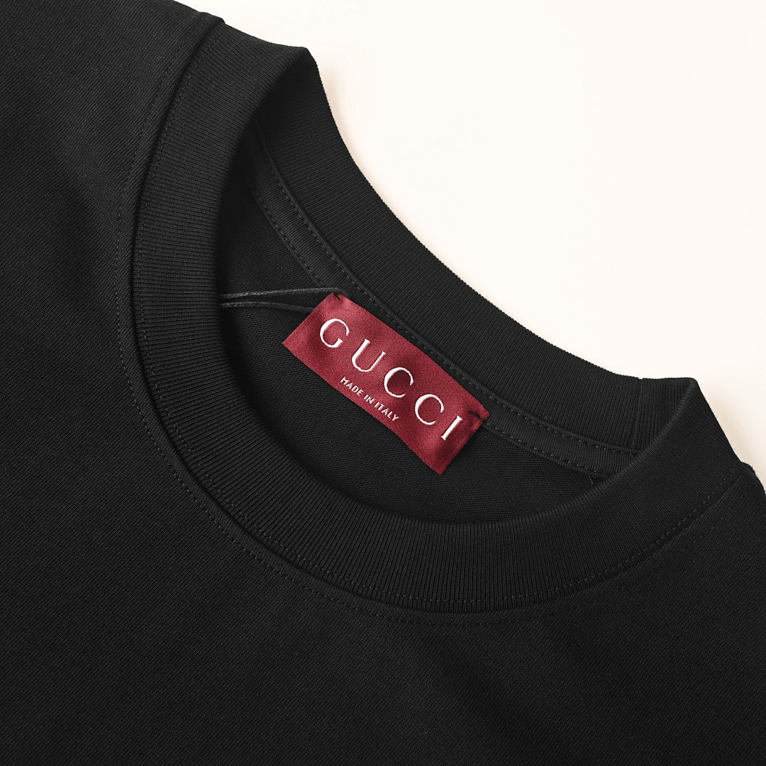 Gucci Embroidered Logo Cotton T-Shirt 2026