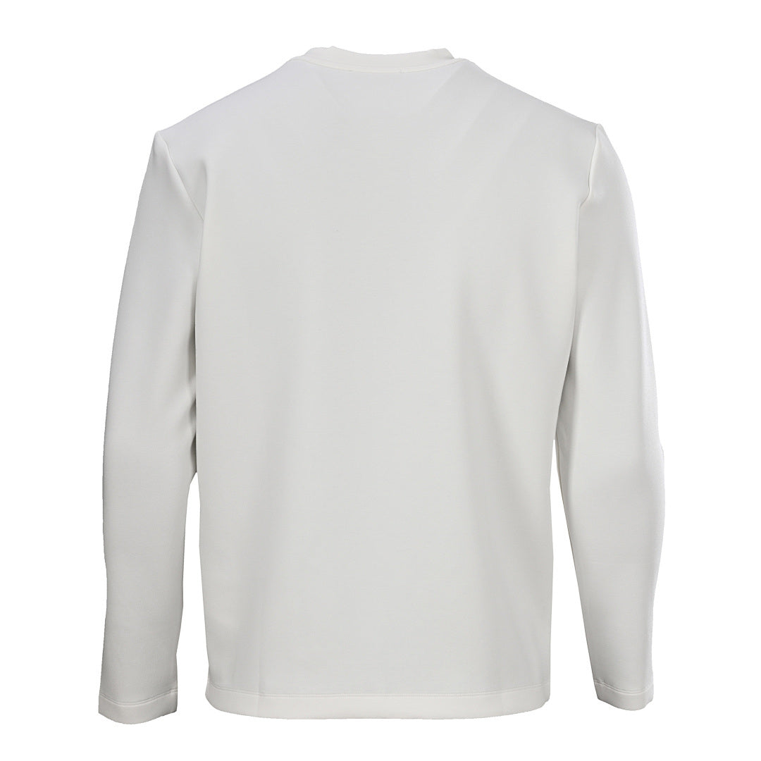 Louis Vuitton Monogram-Filled LV Logo Embroidered Long-Sleeve T-Shirt