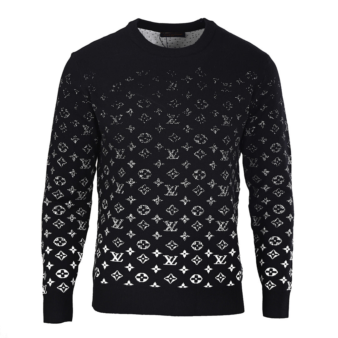 Louis Vuitton Monogram Jacquard Cotton Sweatshirt – Essential LV Luxury Staple