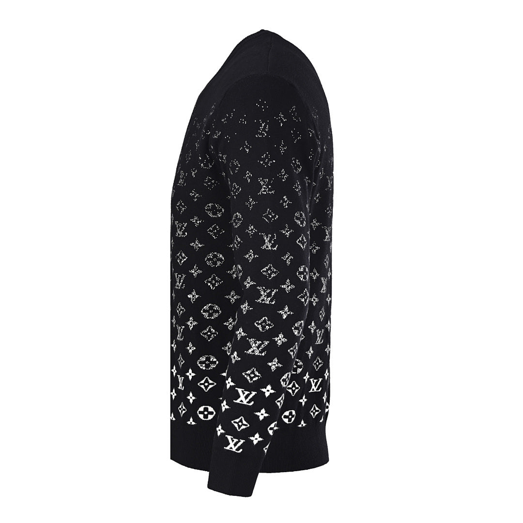 Louis Vuitton Monogram Jacquard Cotton Sweatshirt – Essential LV Luxury Staple