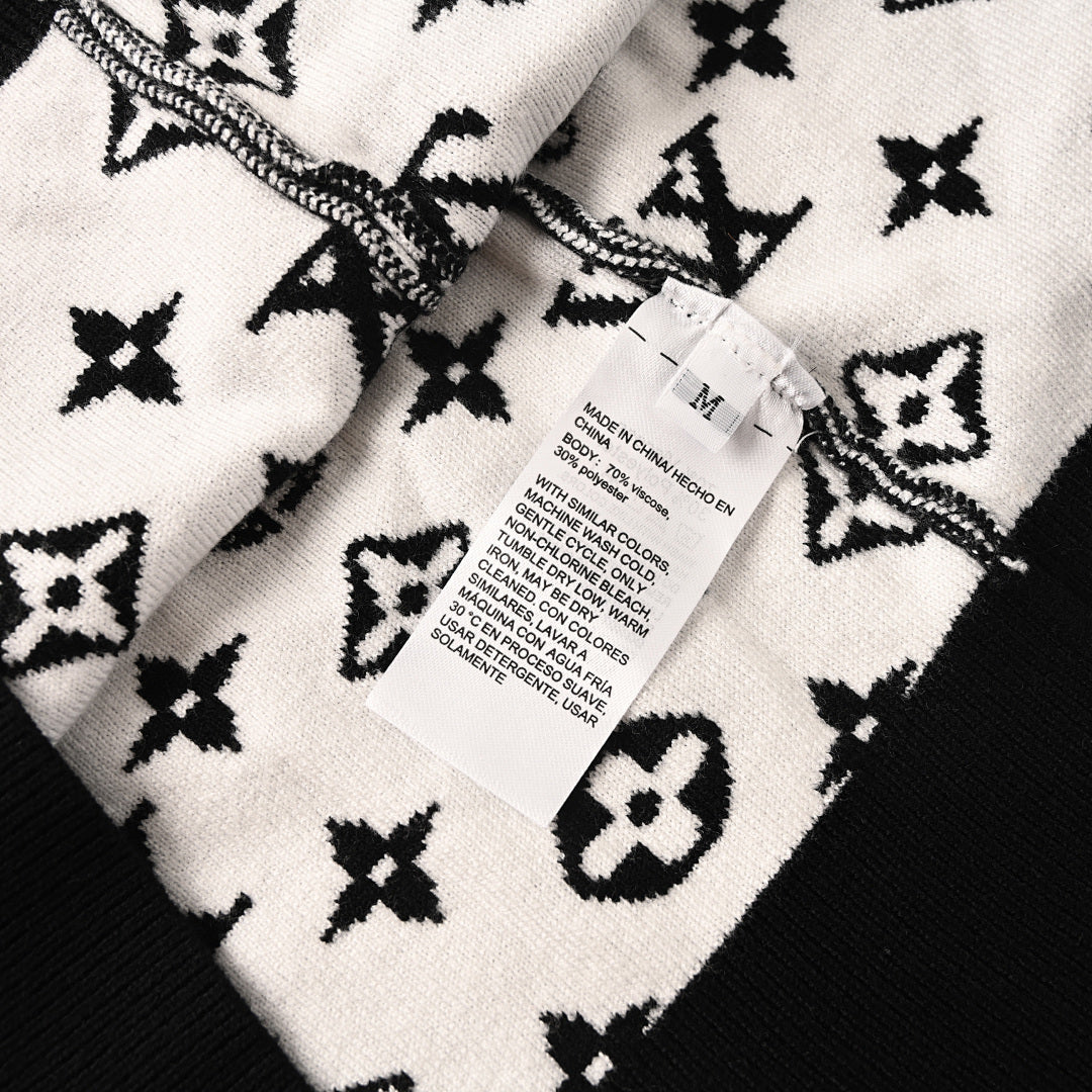 Louis Vuitton Monogram Jacquard Cotton Sweatshirt – Essential LV Luxury Staple