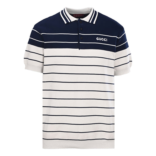 Gucci Striped Web Cotton Polo Shirt 2026