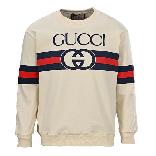 Gucci GG Web Stripe Crewneck Sweatshirt 2026