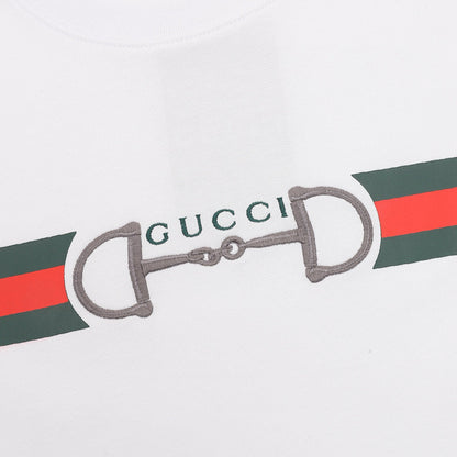 Gucci Two-Tone Horsebit Web Cotton T-Shirt 2026