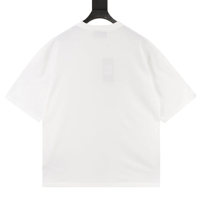 Gucci Blue & Red Stripe Interlocking Logo Print Cotton T-Shirt 2026