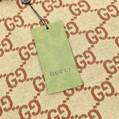 Gucci Double G All-Over Logo Jacquard Polo T-Shirt 2026
