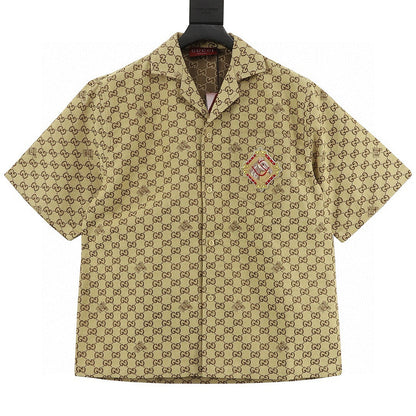Gucci GG Monogram "Year of the Horse" Embroidered Cuban Collar Shirt 2026