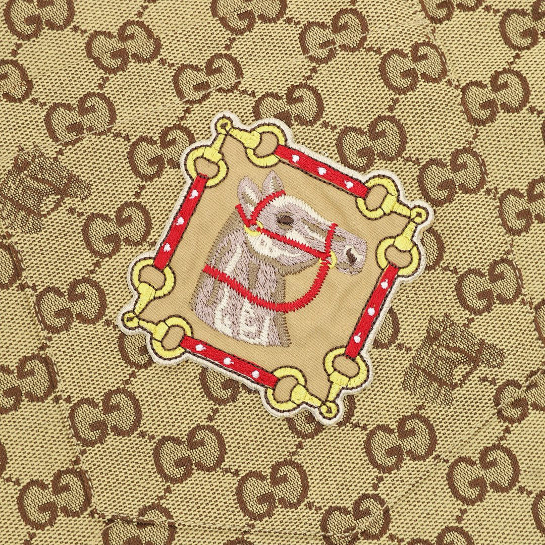 Gucci GG Monogram "Year of the Horse" Embroidered Cuban Collar Shirt 2026