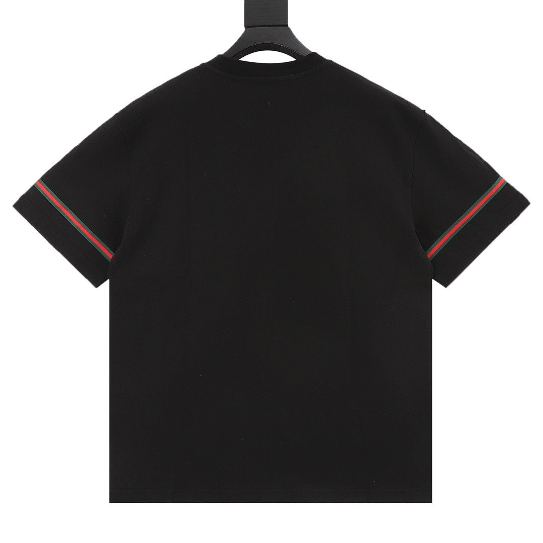 Gucci 3D Embroidered Web Short-Sleeve Top 2026
