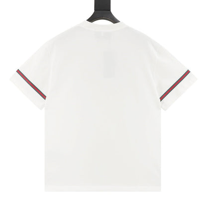 Gucci 3D Embroidered Web Short-Sleeve Top 2026