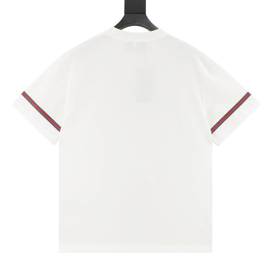 Gucci 3D Embroidered Web Short-Sleeve Top 2026