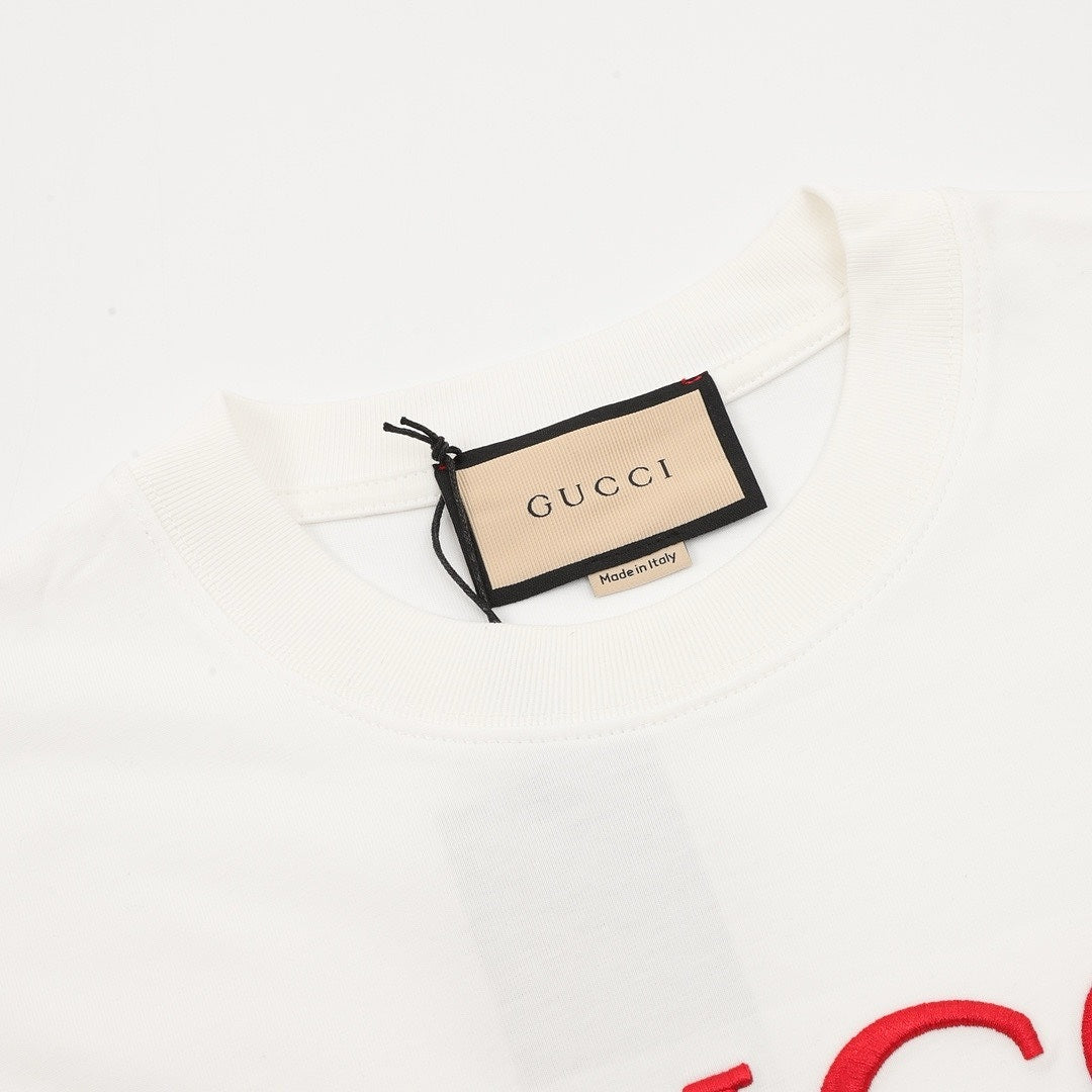Gucci 3D Embroidered Web Short-Sleeve Top 2026