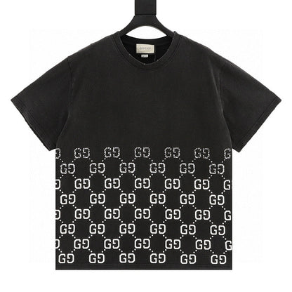 Gucci Double GG Oversized Logo Print Cotton T-Shirt 2026