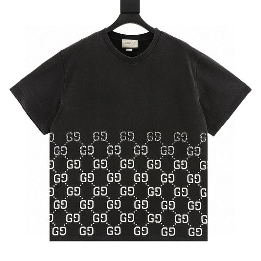 Gucci Double GG Oversized Logo Print Cotton T-Shirt 2026