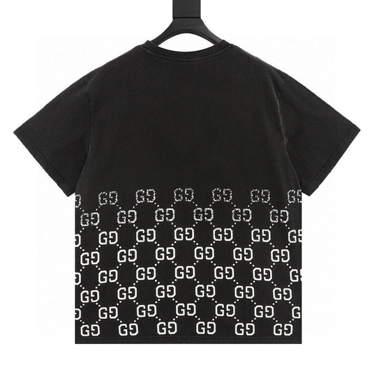 Gucci Double GG Oversized Logo Print Cotton T-Shirt 2026