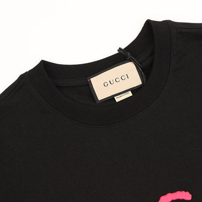 Gucci Embroidered Lettering Oversized Short-Sleeve Top 2026